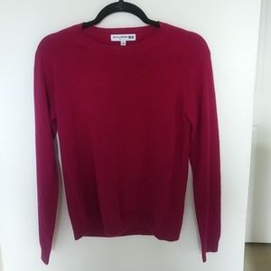 Pink Uniqlo cashmere sweater